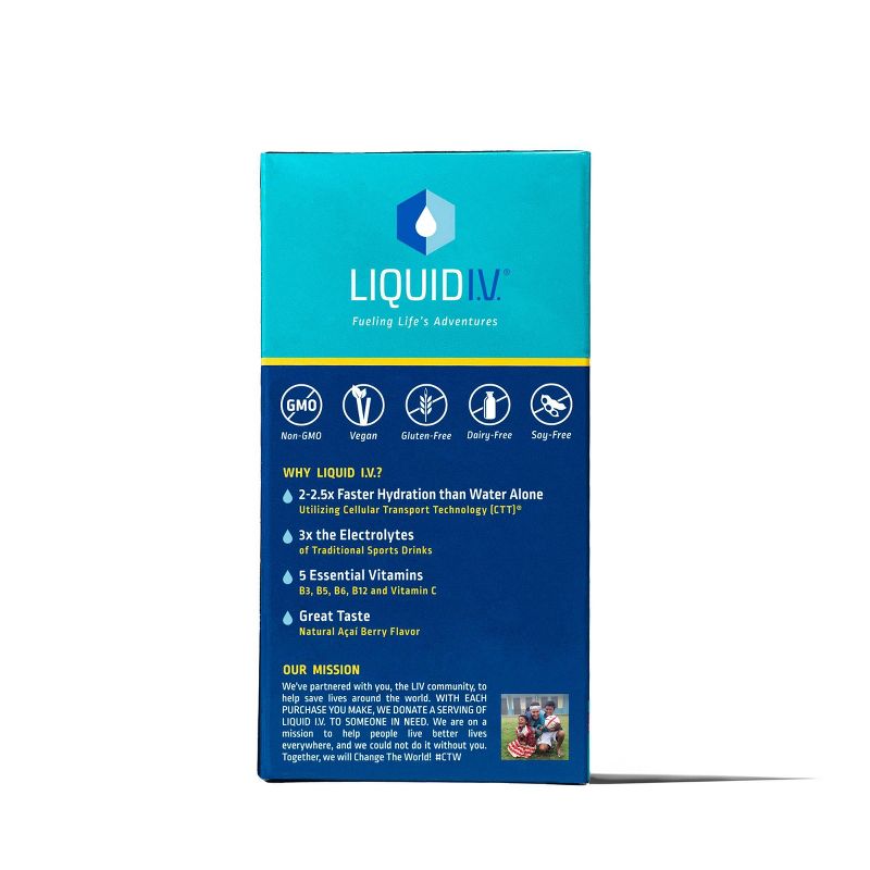 Liquid I.V. Hydration Multiplier Vegan Powder Electrolyte Supplements - Lemon Lime - 0.56oz each/10ct, 4 of 11