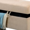 Acme Furniture Belville Storage Ottoman Beige Velvet - 3 of 4