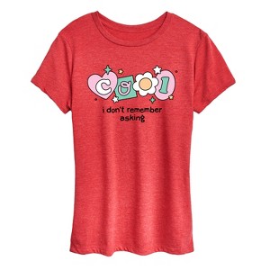 Women's - Instant Message - Cool I Dont Remember Asking Short Sleeve Graphic T-Shirt - 1 of 4