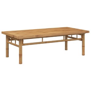 vidaXL Coffee Table Accent Living Room Bedroom Hallway Office Furniture Bamboo - 43.3" x 21.7" x 13.8" - 1 of 4