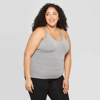 Women's Nursing Seamless Racerback Cami - Auden™ Heather Gray Xl : Target