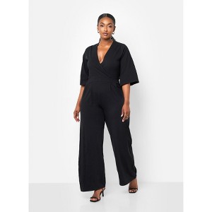 Rebdolls Women's Karma Pleated Wide Leg Jumpsuit - 1 of 4