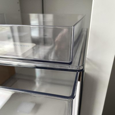 Medium 12 X 4 X 2 Plastic Organizer Tray Clear - Brightroom™ : Target