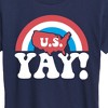Women's - Instant Message - USA Yay Short Sleeve Graphic T-Shirt - 2 of 4