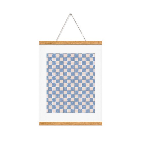 Schatzi Brown Alice Check Powder Art Print and Hanger - Society6 - image 1 of 2