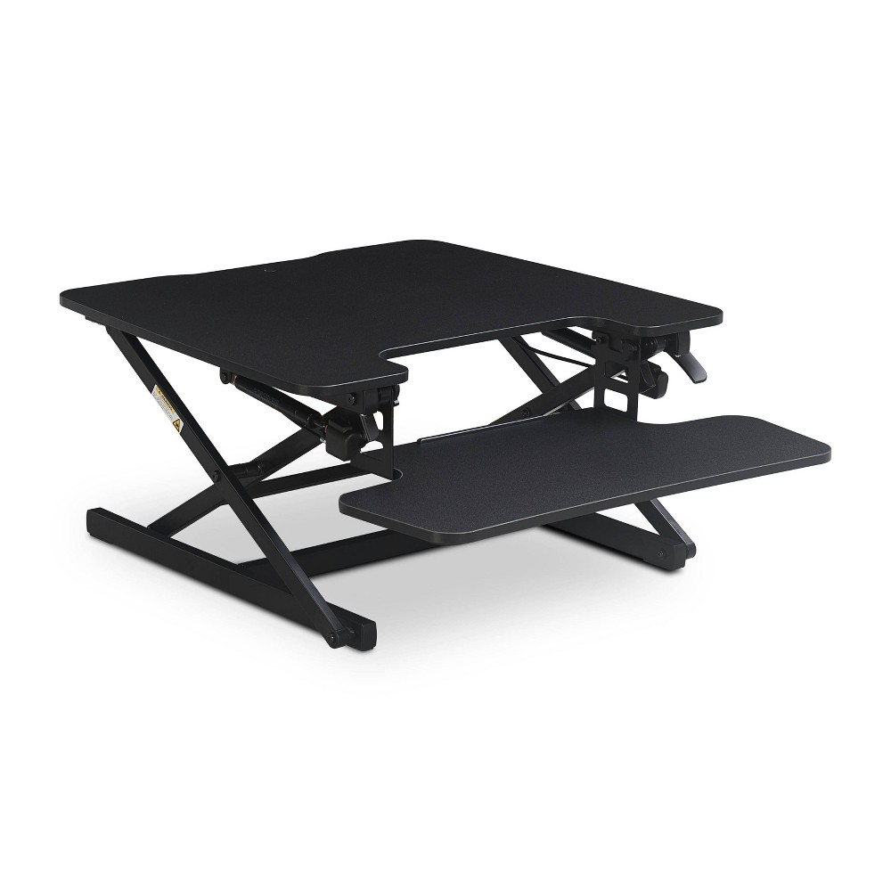 Small Ergo Height Adjustable Standing Desk Converter Black - True Seating -  81503034