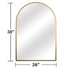 PexFix Arched Mirror for Entryway Bathroom Wall Decor Metal Frame Wall Mounted Mirror 2-Pieces - 4 of 4