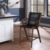 Boraam Luca Black Rope Counter Height Barstool Cappuccino Finish - 2 of 4
