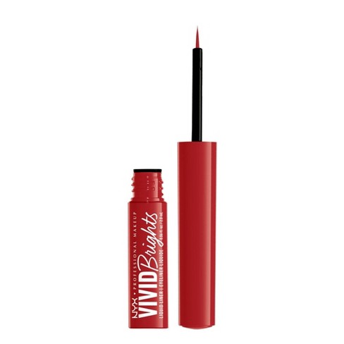 Nyx Professional Makeup Vivid Matte Eyeliner - On Red 0.06 Fl Oz : Target
