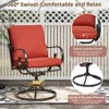 EROMMY Patio Swivel Chair Set Of 2, Outdoor Dining Chairs With Cushions, 360° Swivel Rocker Patio Chairs For Porch, Deck, And Garden - 4 of 4