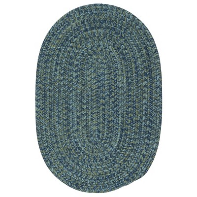 Colonial Mills Carrington Tweed - Deep Blue 7x7 Round Rug Indoor/Outdoor 100% Polypropylene