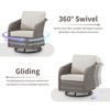 Buenhomino Outdoor Wicker Furniture Set – Swivel Glide Chairs, Sofas, Ottomans & Tables, All-Weather PE Rattan with Cushions for Patio, Garden & Deck - 4 of 4