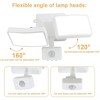Runesay LED Motion Sensor Outdoor Light, 20W 6000k Plug in Security Lights 2 Adjustable Heads IP65 Waterproof Motion Detected Flood Light - 2 of 4