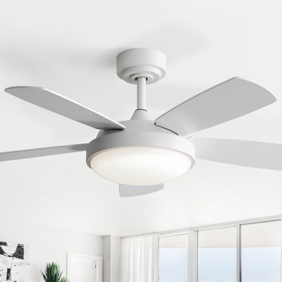 42 inch Ceiling fan with Light and Remote 3CCT Reversible 6 Speeds Quiet Modern Ceiling Fan with Light for Indoor Outdoor Bedroom Patio Living Room