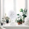 Impress 12 Inch Oscillating Wired Plug-In Table Fan in White - image 4 of 4