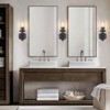 CityFurn 1-Light Modern Black Wall Sconce with Crystal Glass - 3 of 4