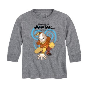 Boys' - Avatar: The Last Airbender - Aang Swirl Long Sleeve Graphic T-Shirt - 1 of 4