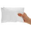 Bright Creations 6-Pack White Makeup Bag Set with Zipper, 8x6" Cotton Canvas Pouches for DIY Crafts, Cosmetics, Stationary, Party Favors - 4 of 4