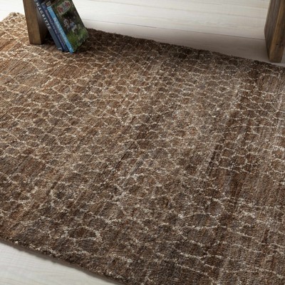 Hauteloom Rectangle Area Rug   Dark Brown