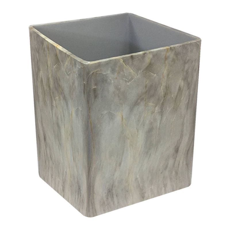 Stone Hedge Resin Decorative Bathroom Wastebasket - Nu Steel, 1 of 7