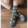 Anna-Kaci Women's 3 Pairs Knit Socks with Cute Cartoon Fruit and Animal Patterns Soft Stretch Fabric Ribbed Cuffs - 4 of 4