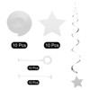 Unique Bargains Stars Hanging Party Decoration Foil Fringe Backdrop Curtains 20 Pcs - 3 of 4
