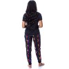 Harry Potter Womens' Rainbow Foil Hogwarts Crest 2 Piece Pajama Jogger Set Multicolor - 4 of 4