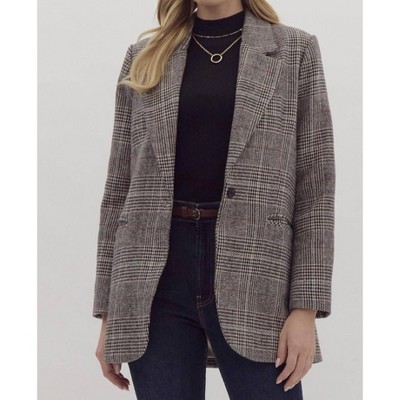 Women's Tastefully Tartan Blazer - entro