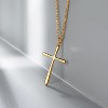 Cross Necklace 14K Plated Dainty Chain, Minimalist Faith Pendant Religious Prayer Jewelry Gift - 4 of 4