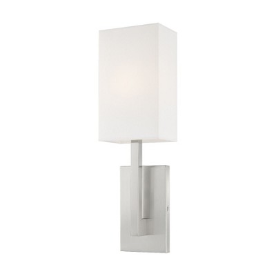 Livex Lighting Hayworth 1 - Light Wall Light in  Brushed Nickel