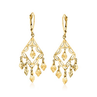 Ross-Simons 14kt Yellow Gold Filigree Chandelier Earrings