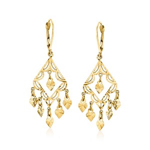 Ross-Simons 14kt Yellow Gold Filigree Chandelier Earrings - 1 of 4