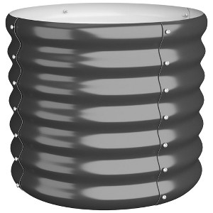 vidaXL Garden Planter - Anthracite 15.7" x 15.7" x 14.2" - 1 of 4
