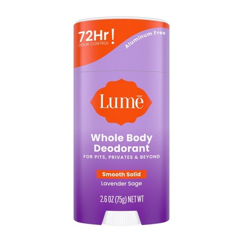 Lume Whole Body Women's Deodorant - Smooth Solid Stick - Aluminum Free -  Lavender Sage Scent - 2.6oz : Target