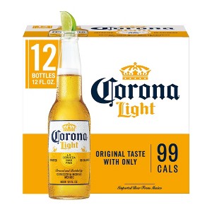 Corona Light Lager Beer - 12pk/12 fl oz Bottles - 1 of 4