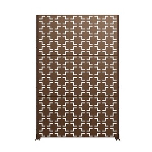Dovelina Metal Outdoor Privacy Screen Freestanding Patio Decorative Screens - 1 of 4