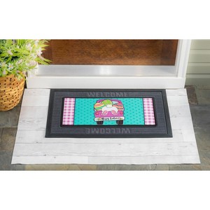Evergreen Easter Truck Bunny Bottom Sassafras Indoor Outdoor Switch Doormat 1'10"x10" Multicolored - 1 of 3
