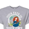 Women's - Disney - Merida Your Fate Is Your Own Cropped Graphic T-Shirt - 2 of 4