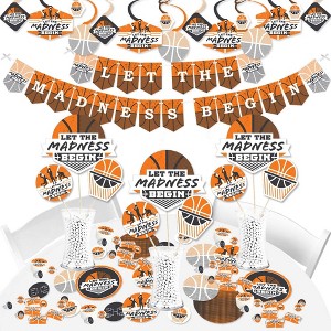 Big Dot of Happiness Basketball - Let The Madness Begin - College Basketball Party Supplies - Banner Decoration Kit - Fundle Bundle - 1 of 4