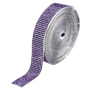 Unique Bargains Self-Adhesive Crafts Decorations Crystal Rhinestone Diamond Ribbons - 1 of 4