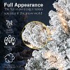 PAIHOME Flocked Christmas Tree – Snowy Artificial Holiday Tree and Sturdy Metal Stand for Home, Office, Apartment Decoration - 3 of 4