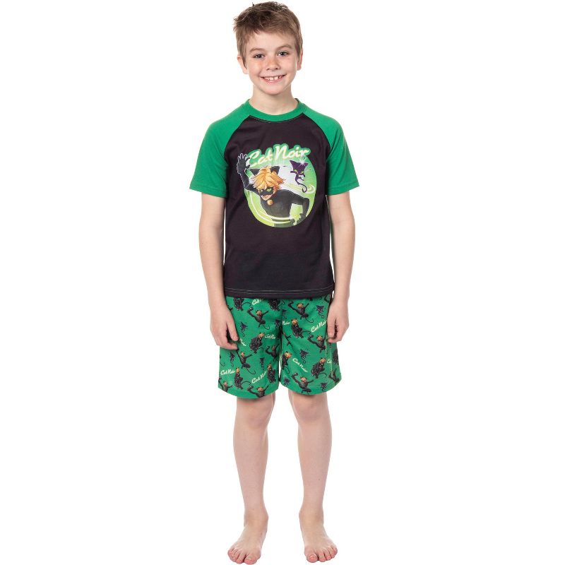 Miraculous: Tales of Ladybug & Cat Noir Boys' Character Pajama Set Shorts Multicolored, 3 of 6