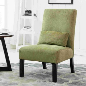 CAVINAS Chenille Accent Chair with High Backrest and Pillow,Cozy Upholstered Living Room Chairs,Reading Chairs for Living Room - 1 of 4