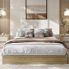 Minimalist Wood Platform Bed Frame, Headboard-Free Design, Wood Slat Support, No Box Spring Needed, Easy Assembly - 2 of 4