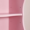 Kumasinova 7-Tier Modern Bookshelf with Wavy Border Design,Bookcase with Adjustable Shelves,Detachable Upper & Lower Units for Living Room - 3 of 4