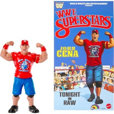 WWE LJN Superstars John Cena Action Figure, 1980s Retro 8" Collectible Toy