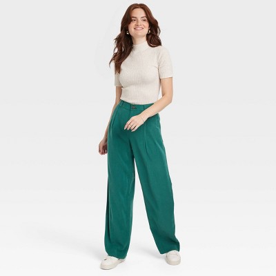 Women's High-rise Relaxed Fit Full Length Baggy Wide Leg Trousers