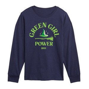Boys' - Wicked - Green Girl Power Long Sleeve Graphic T-Shirt - 1 of 3