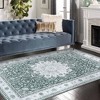 Vintage Rug Floral Print Oriental Rug Carpet Machine Washable Traditional Area Rug - 2 of 4