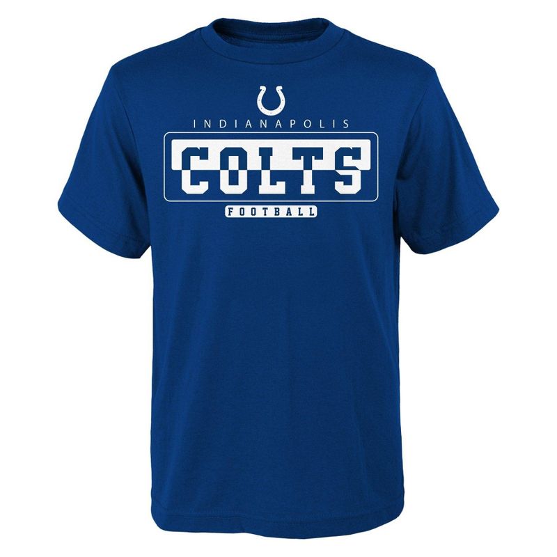 NFL Indianapolis Colts Boys&#39; Short Sleeve Cotton T-Shirt, 1 of 2